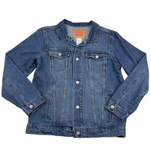 Levi's Classic Timeless Medium Wash Denim Trucker Jacket Men's Size XL